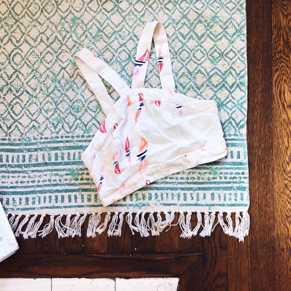 aerie Tops - AERIE// Crop Top Sailor Beachy Vibes C216
